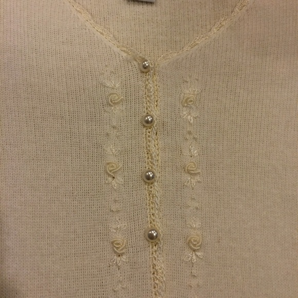 V-Neck Button Front Top - Picture 2 of 3