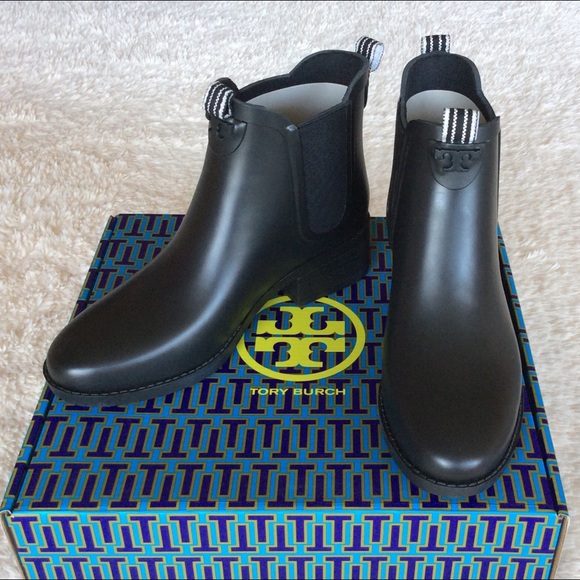 Tory Burch Shoes - BRAND NEW TORY BURCH CLASSIC RAIN BOOTIES IN BLACK