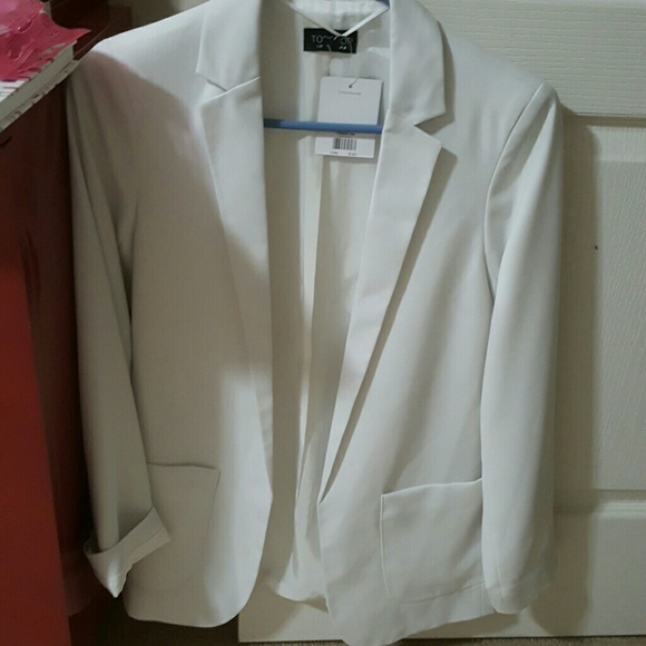 Top shop white blazer