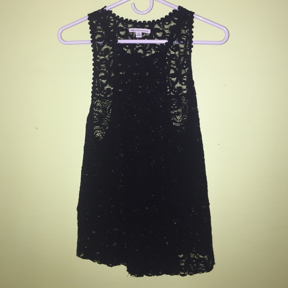American Eagle black lace tank top