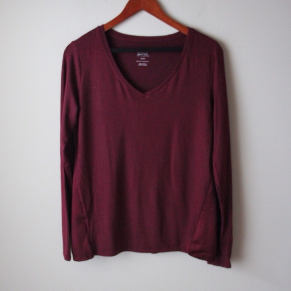 Gilligan & O'Malley Tops - Burgundy soft sleep top