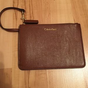 Calvin Klein envelop wristlet