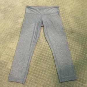 Silver cropped lulu lemon leggings