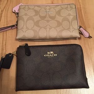 2 coach wristlets