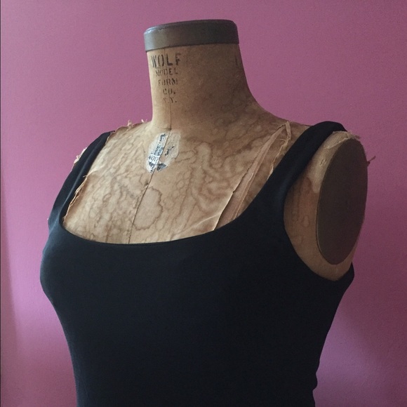 Banana Republic black sheath dress
