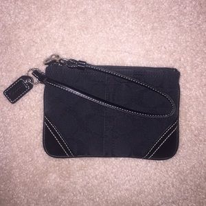 Black Coach Wristlet