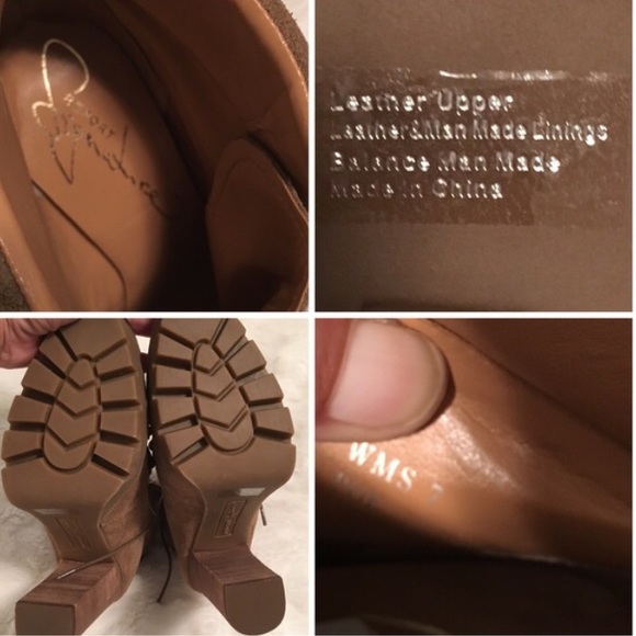 Report Signature Suede Chunky Heel Ankle Boot - Picture 3 of 4