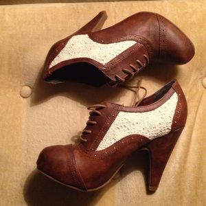 Booties brand Not Rated. Sold at Francesca's.