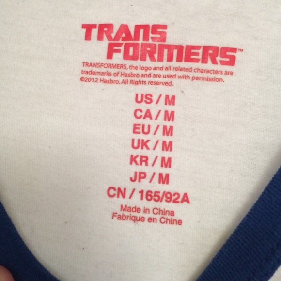 Transformers Baseball Tee - Picture 3 of 3