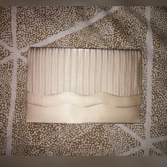 Satin Champagne Evening Clutch