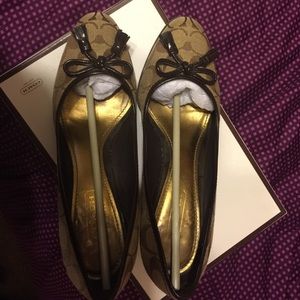 Coach Brown Wedges practically brand new