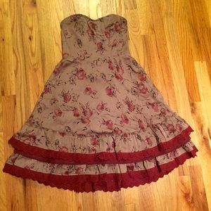 Free people strapless dress