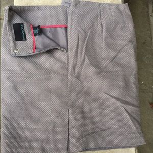 Cynthia Rowley Grey and white mini polka dot skirt