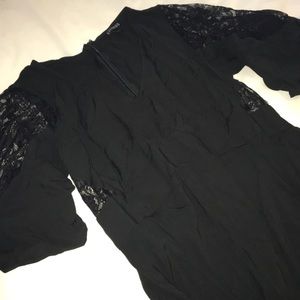 NWOT Black lace maxi dress from Express