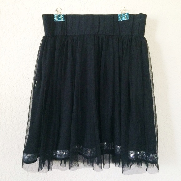 Dresses & Skirts - Black Sequin Tulle tutu Skirt