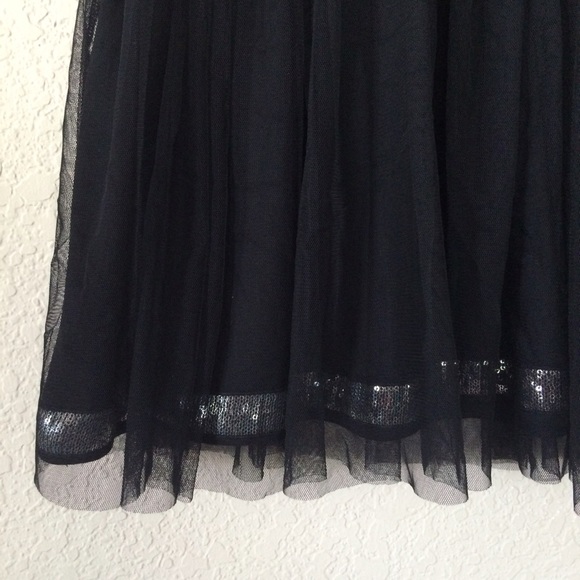 Black Sequin Tulle tutu Skirt - Picture 2 of 2