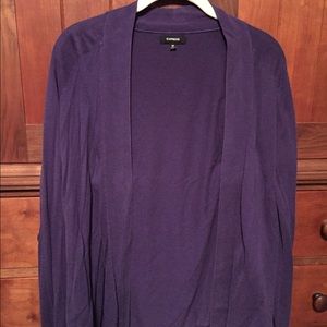Purple cardigan