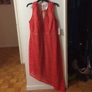 LAST CHANCE Tangerine dress key hole