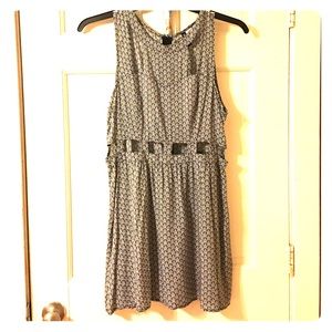 Black and white cut out dress