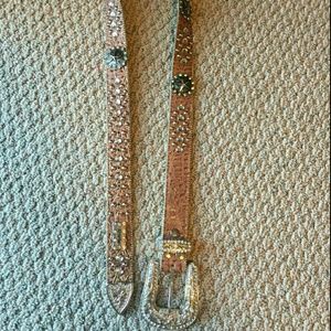Western rhinestone belt