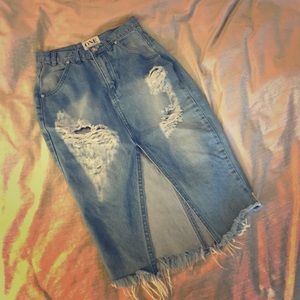 ONE TEASPOON CADILLAC DENIM SKIRT 26