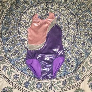 Pink and purple leotard