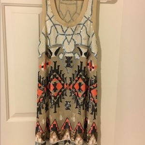 Hand beaded dress from All Saints. No trades
