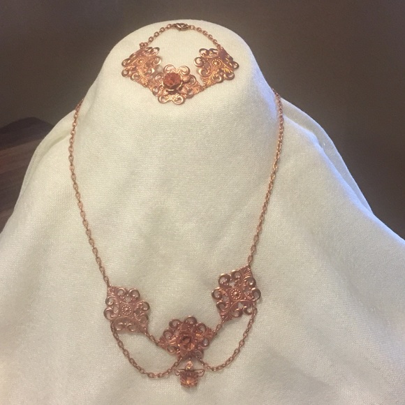 Vintage necklace with matching bracelet