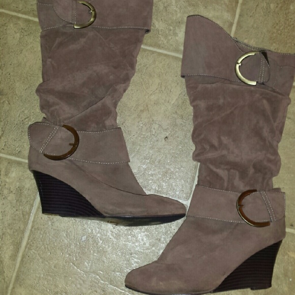 Rue21 Shoes - Nude knee boots