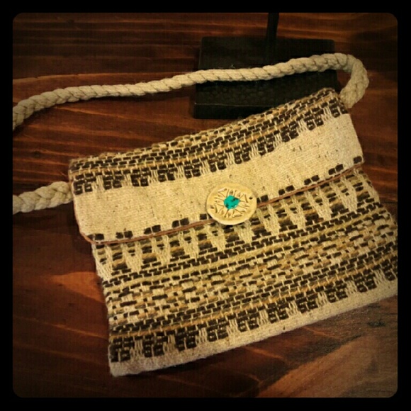 NEW BOHO PURSE NATIVE AMERICAN STYLING TURQUOISE