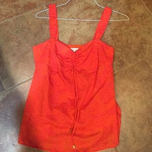 Lilly Pulitzer orange tank top