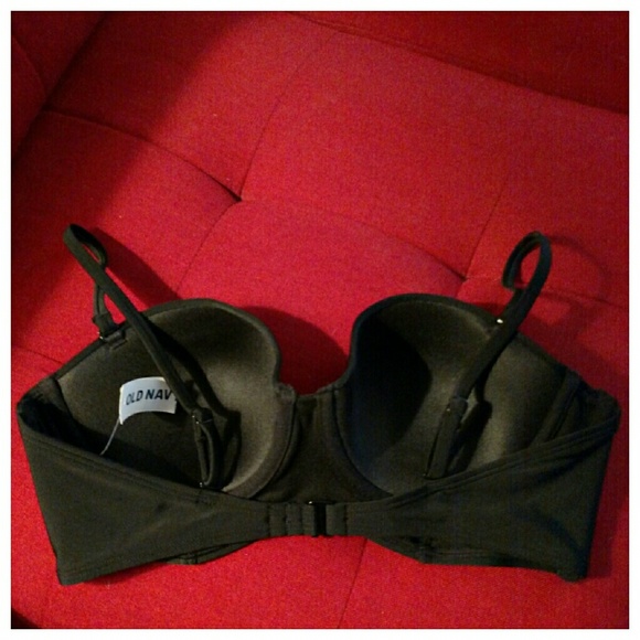 black Bustier Bikini Set 2pc swimsuit S M - Picture 3 of 5