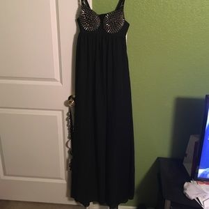 Spiked Bra Slit Dress