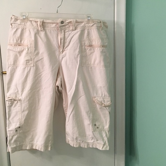 Cream capri pants