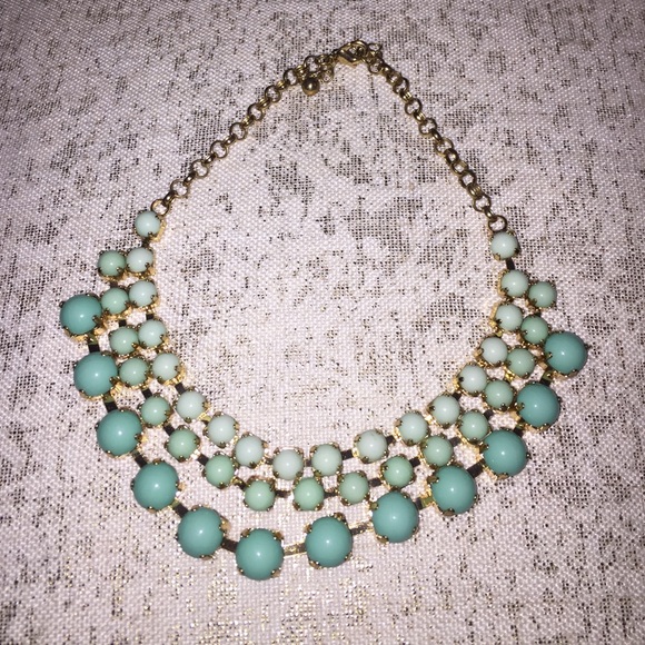Blue statement necklace