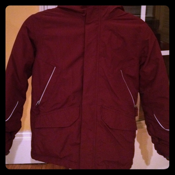 Boys maroon winter coat