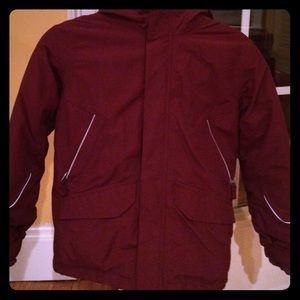 Boys maroon winter coat