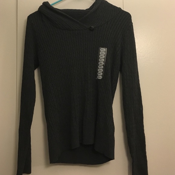 New dark grey sweater!!!