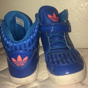 Rubber Hi-Top Adidas Sneakers Velcro Strap