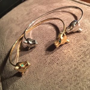 2 BCBG MAX AZRIA Panther Bracelets