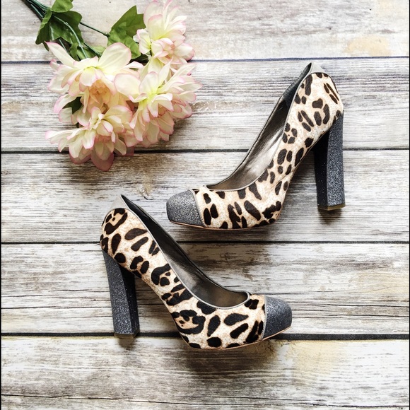 🚫 NFS 🚫 RARE Sam Edelman Pony Hair Glitter Pumps