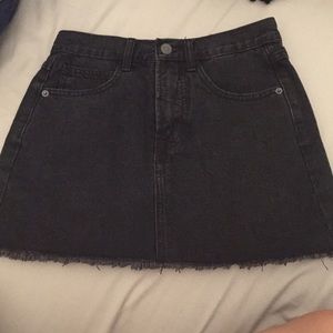Highwaisted denim skirt