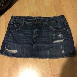 Amethyst denim skirt