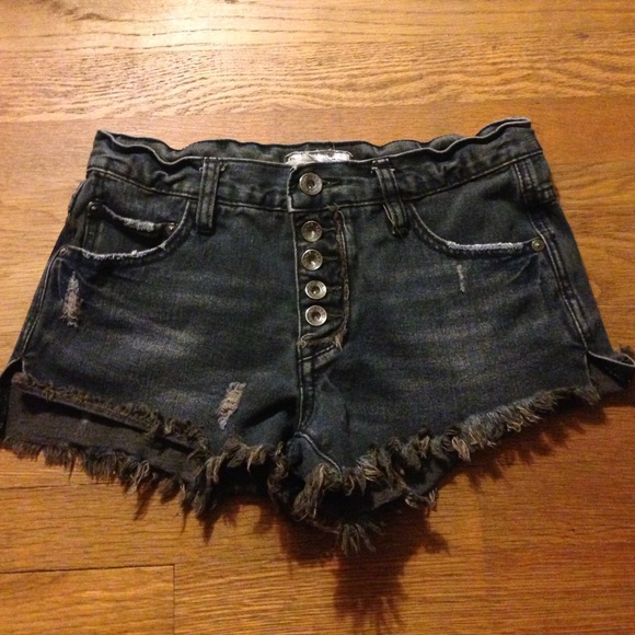 Free People denim shorts