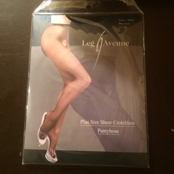 Plus Size Sheer Crochless Pantyhose - Picture 1 of 1
