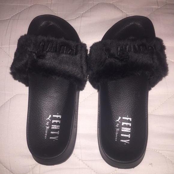 PUMA Rihanna Fenty Slides [BLACK]