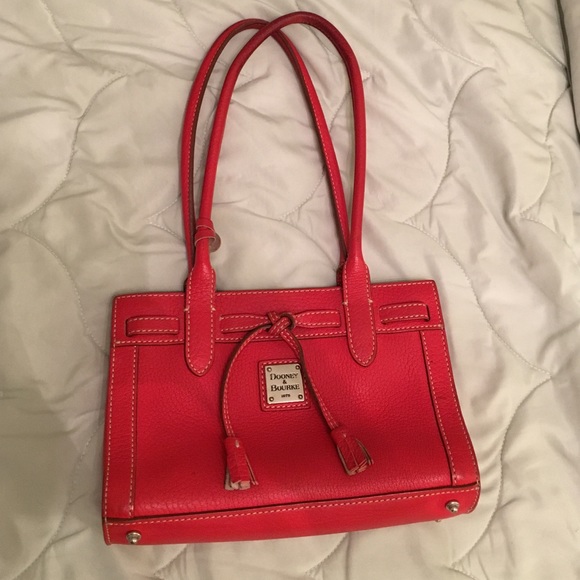 Red Leather Shoulder Bag