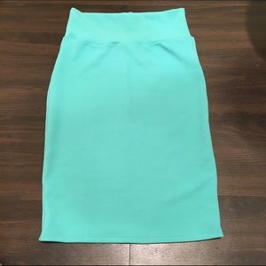 NW/OT LuLaRoe Aqua Pencil Skirt