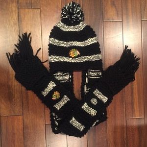 Blackhawks winter hat