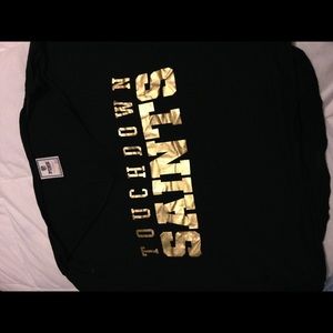 PINK "Touchdown Saints" crop top